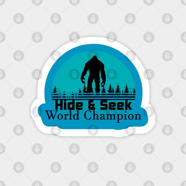 Big Foot Hide Seek World Champion Sticker by GreenGuyTeesStore